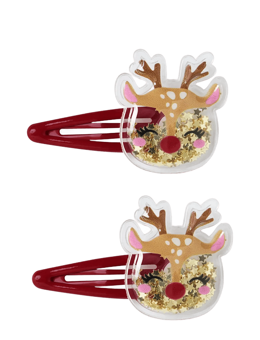 name it - NMFRIFETTI 2P HAIRCLIP - hårspænder - red dahlia - 1
