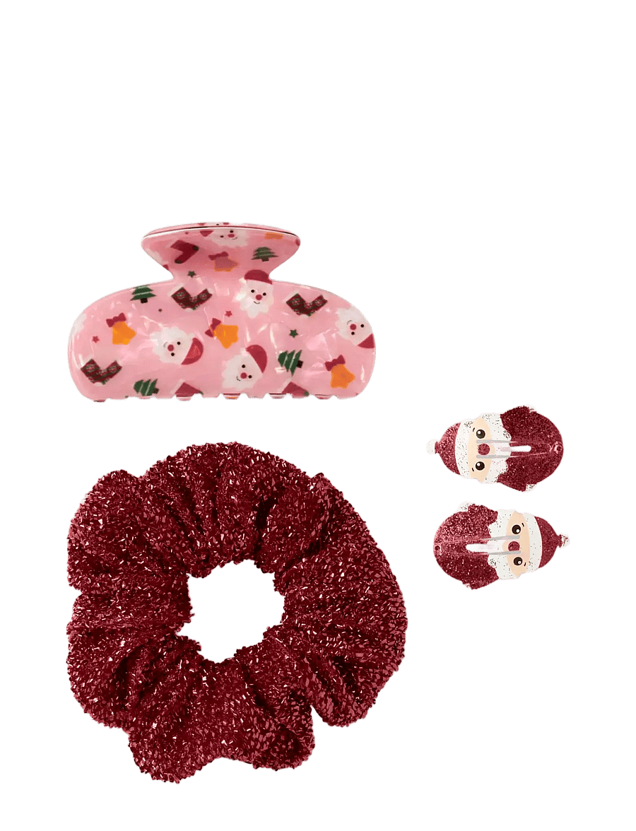 name it - NKFRICHRISTMAS MULTIPACK - sæt med huer & vanter - red dahlia - 1
