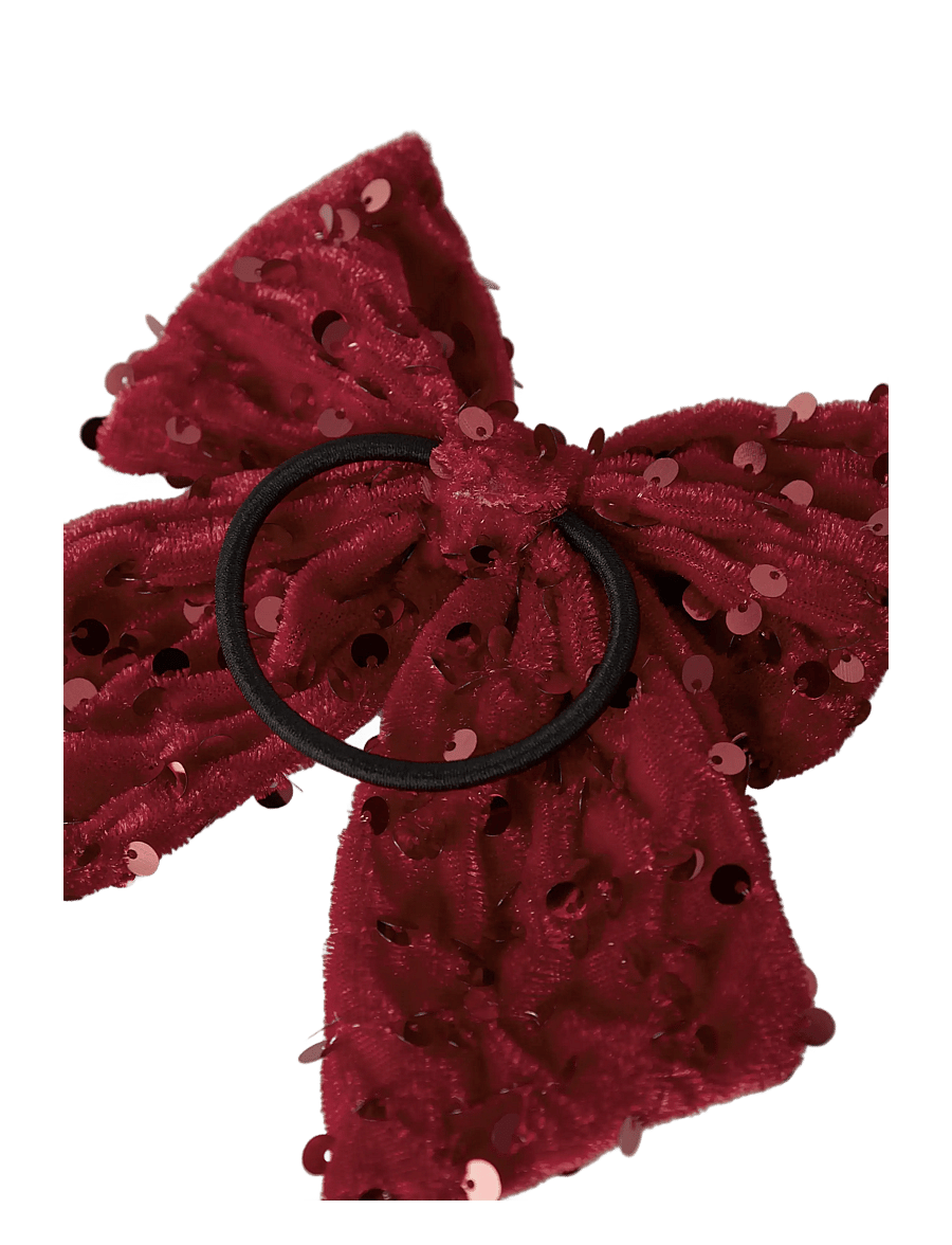 name it - NKFRIJOY BOW HAIRELASTIC - hårklämmor - red dahlia - 3