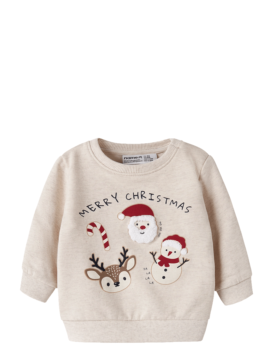name it - NBNRULAR LS SWEAT BRU - sweatshirts - peyote melange - 0