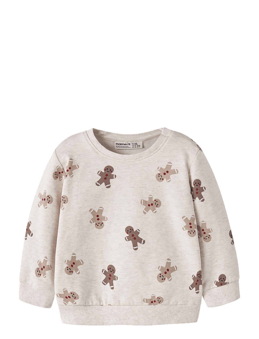 name it - NBNRULLER LS SWEAT BRU - sweatshirts - peyote melange - 0
