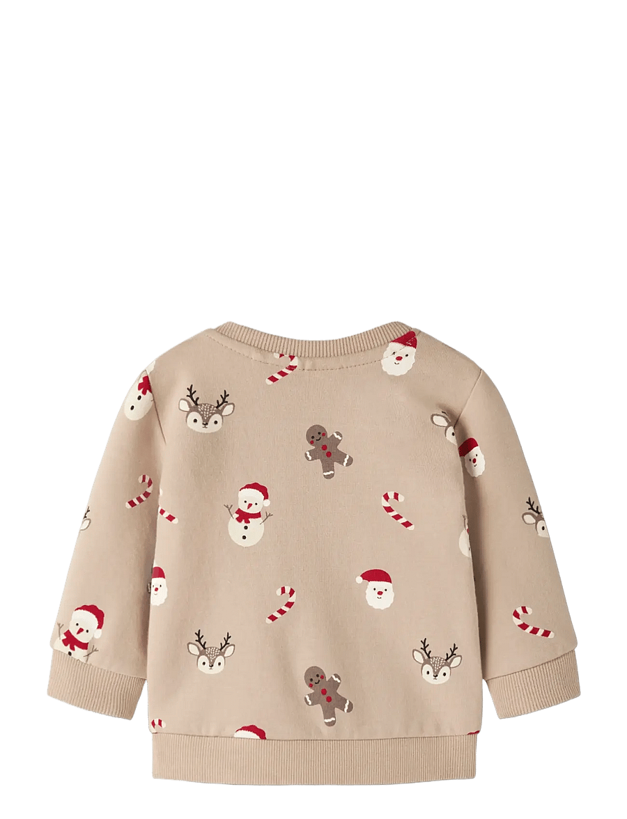 name it - NBNRULLER LS SWEAT BRU - sweatshirts - sesame - 1