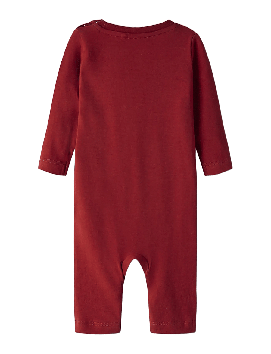 name it - NBNRUKAN LS BODYSUIT BOX - langærmede heldragter - red dahlia - 1