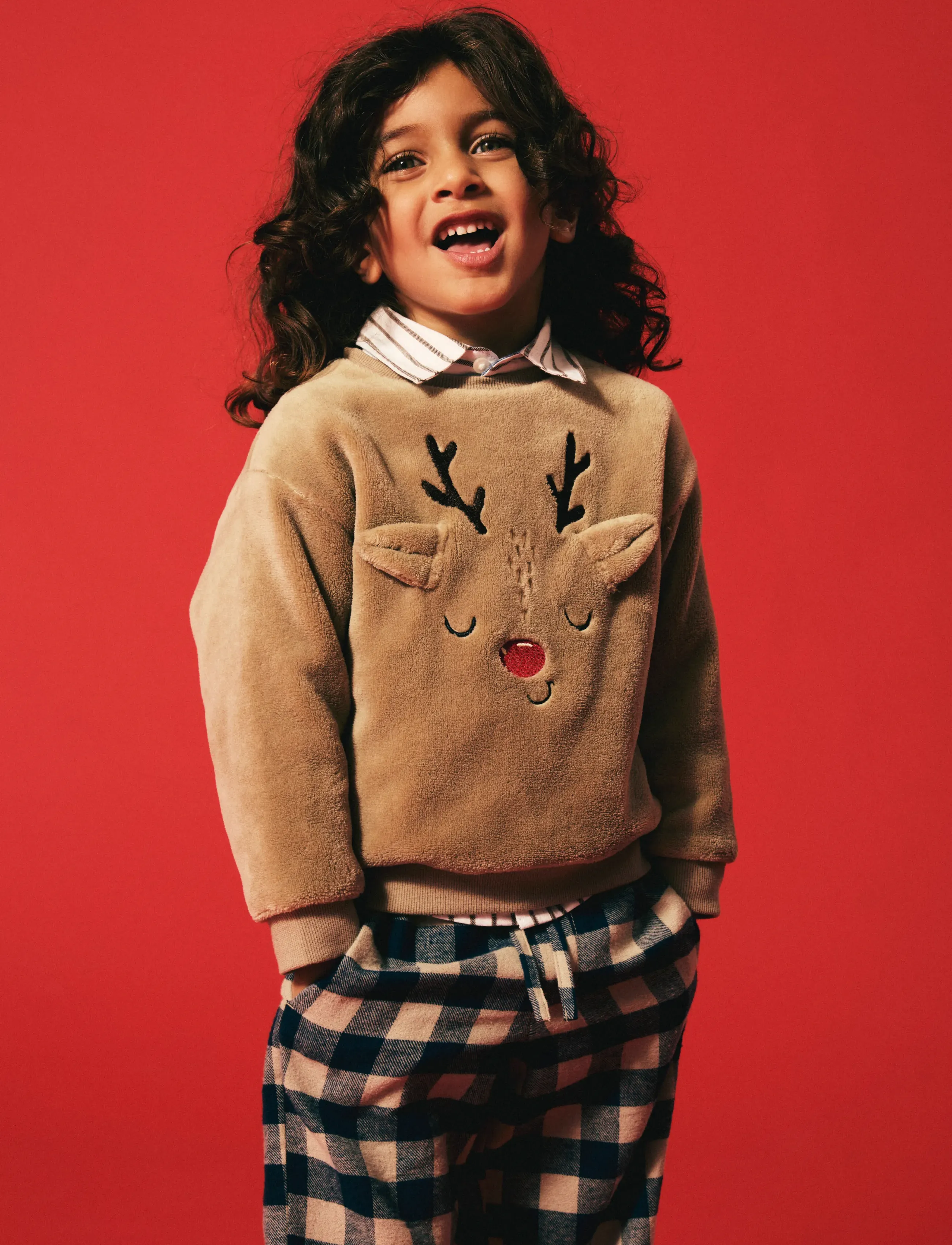 name it - NMNREINDEERS RLX TEDDY - sweatshirts - peyote - 3