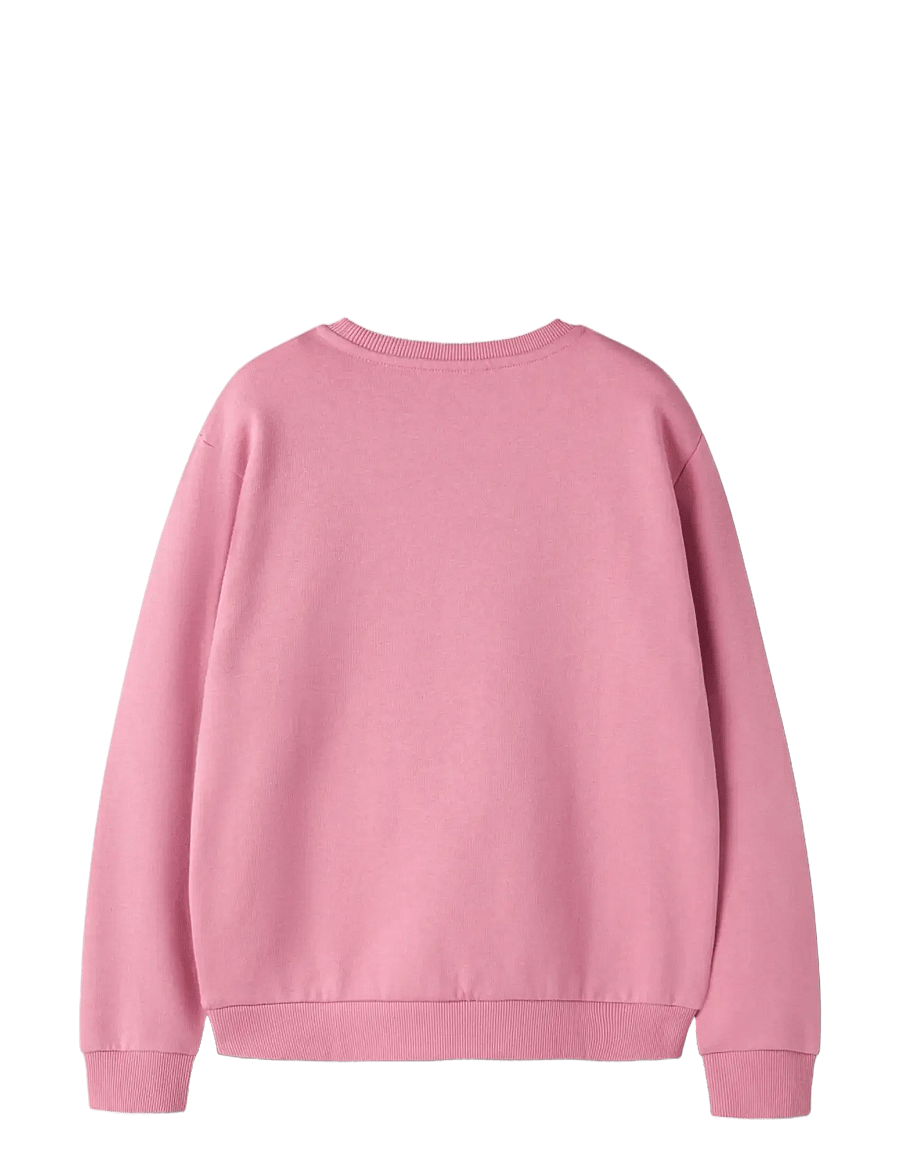 name it - NKFRAMBAM LS NREG SWEAT BRU BOX - wild rose - 1