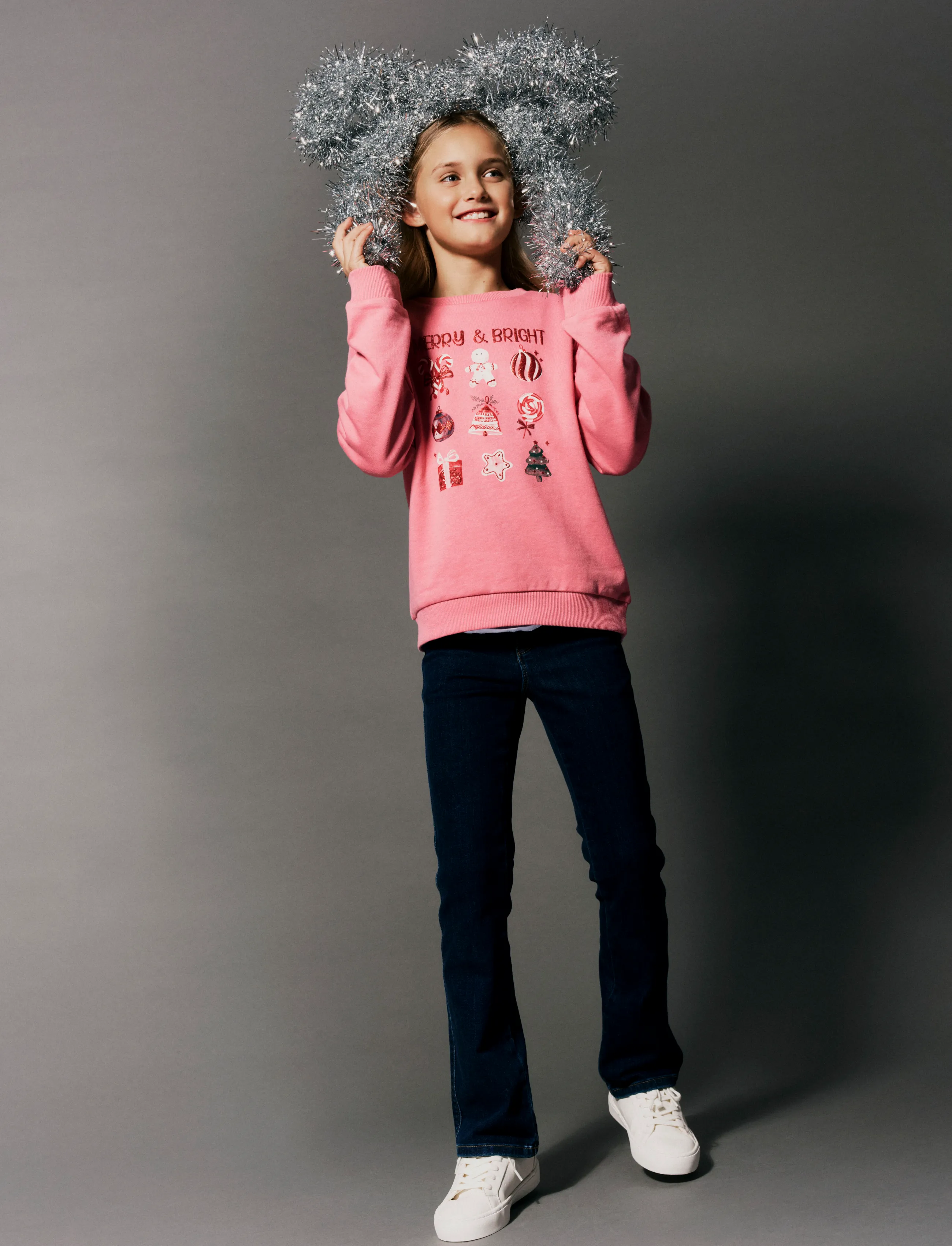 name it - NKFRAMBAM LS NREG SWEAT BRU BOX - wild rose - 3