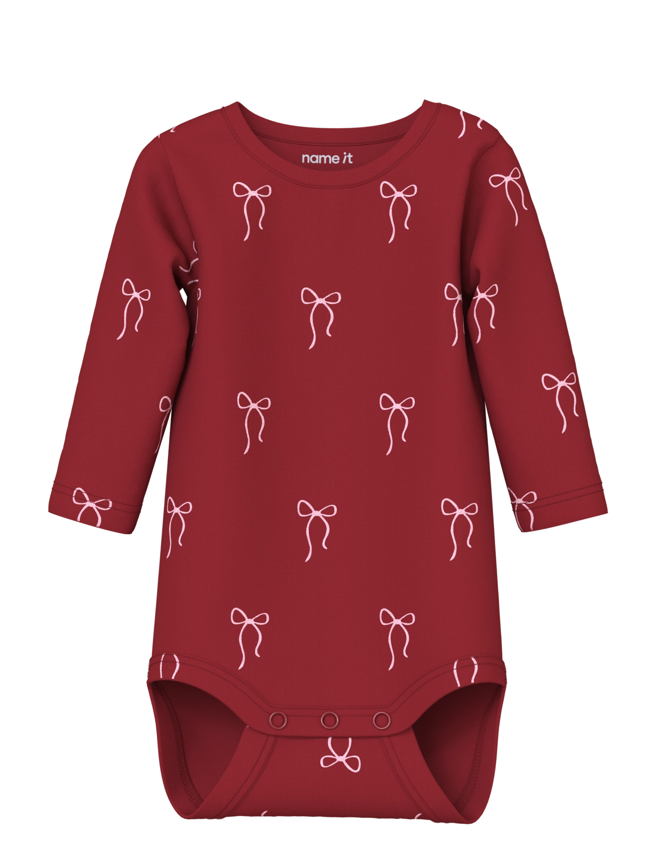 name it NBFRATIA LS BODY BOX - Pikkade varrukatega bodid - RED DAHLIA / red