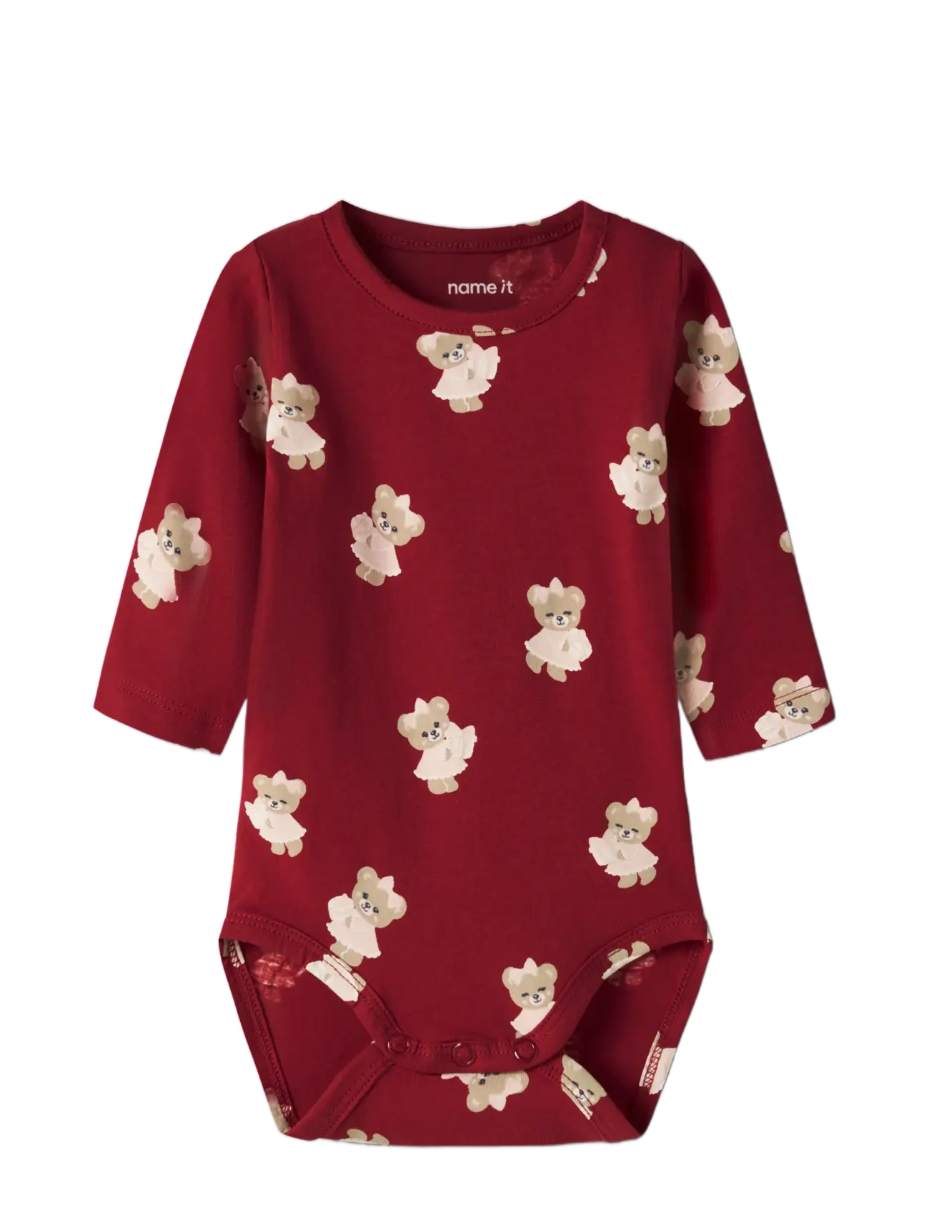 name it - NBFRATIA LS BODY BOX - pikkade varrukatega bodid - red dahlia - 2