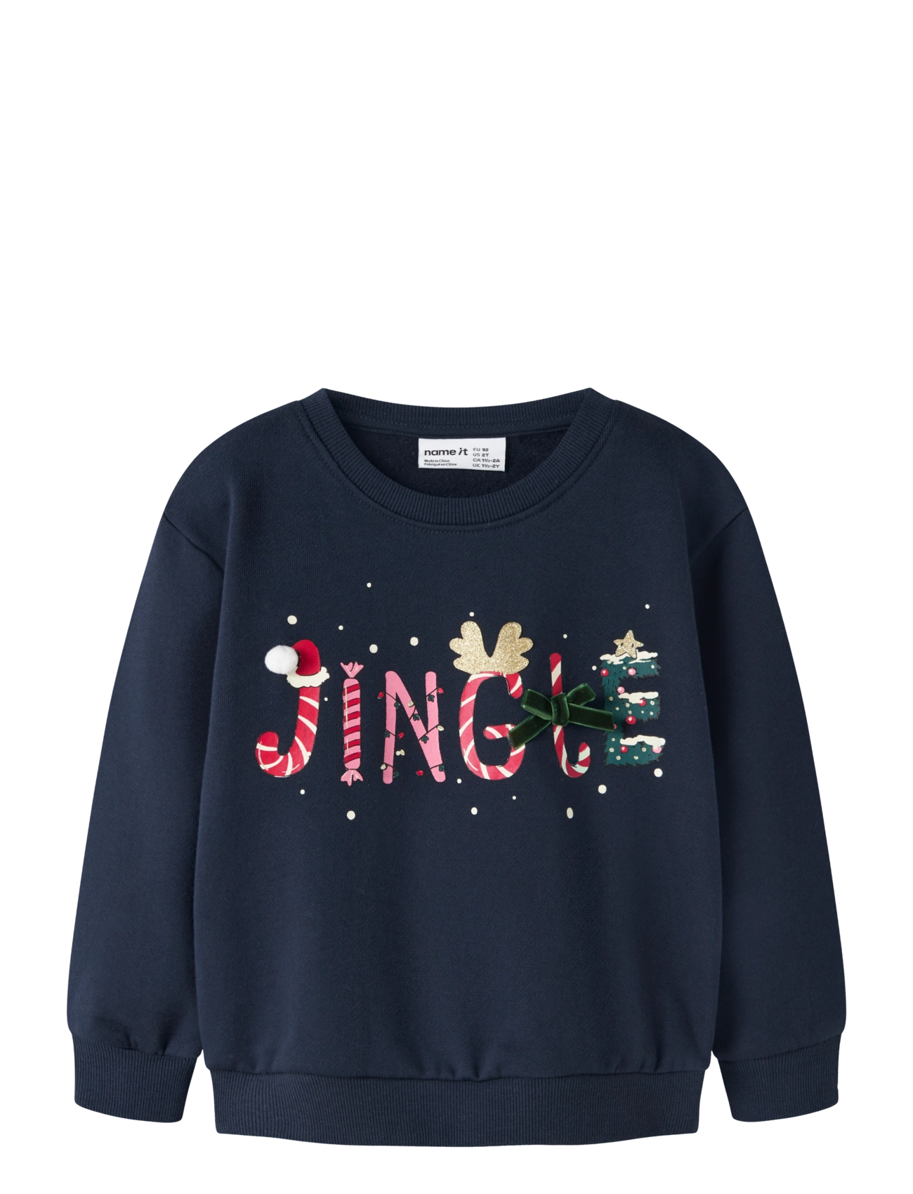 name it NMFPOLMAX LS NREG SWEAT BRU BOX - Dressipluusid ja kapuutsiga pusad - NAVY BLAZER / navy