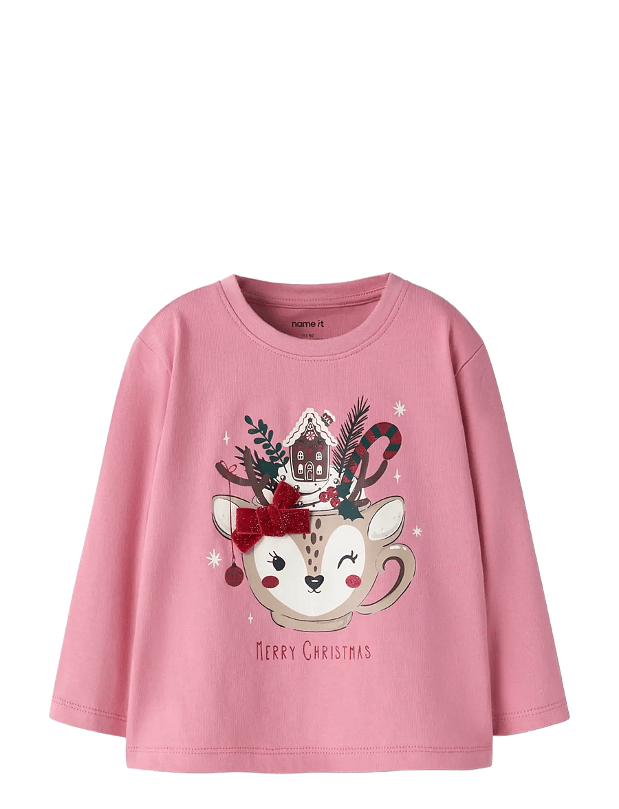 name it - NMFREPOLER LS NREG TOP BOX - langärmelig - wild rose - 2