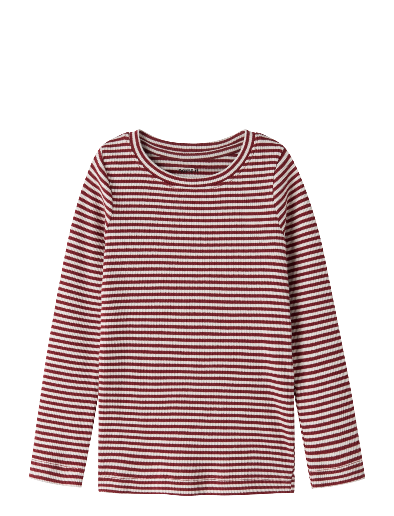 name it NMNDAB M LS XSL TOP - Tøj - RED DAHLIA / burgundy