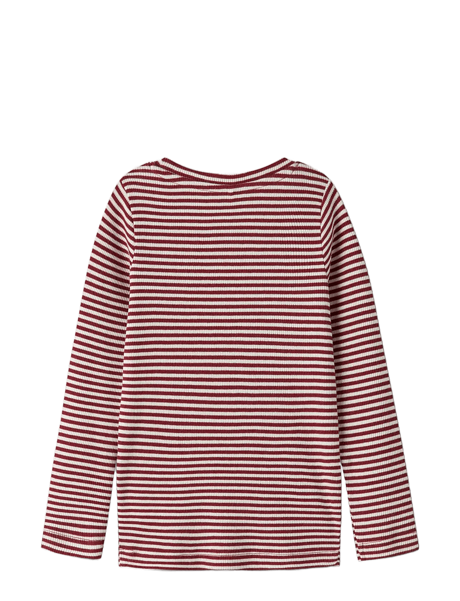 name it - NMNDAB M LS XSL TOP - langærmede t-shirts - red dahlia - 1
