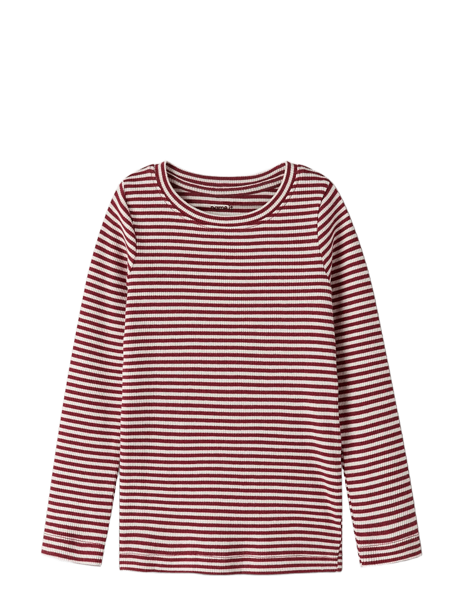 name it - NMNDAB M LS XSL TOP - langærmede t-shirts - red dahlia - 2