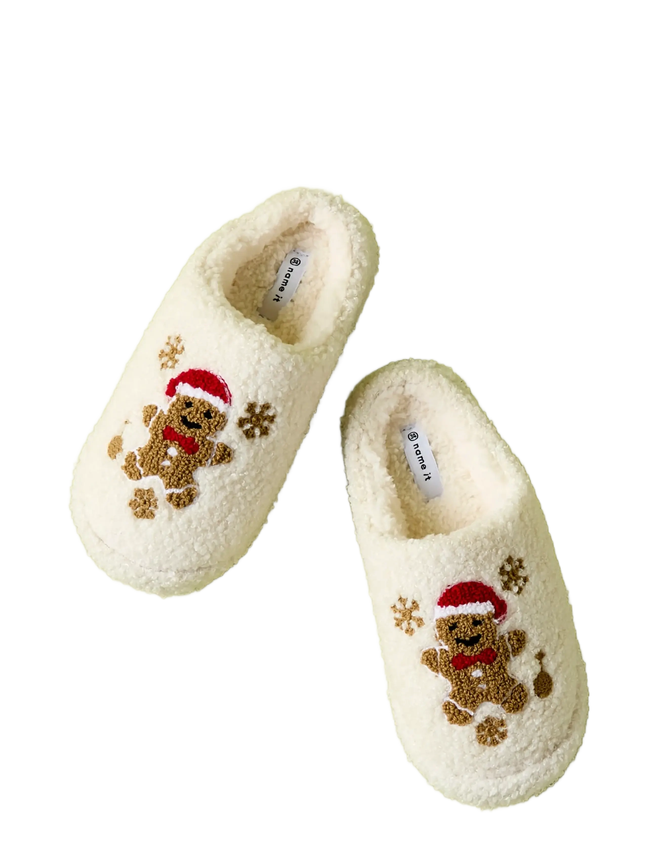 name it - NMNRIJULLE SLIPPER - hausschuhe - antique white - 2