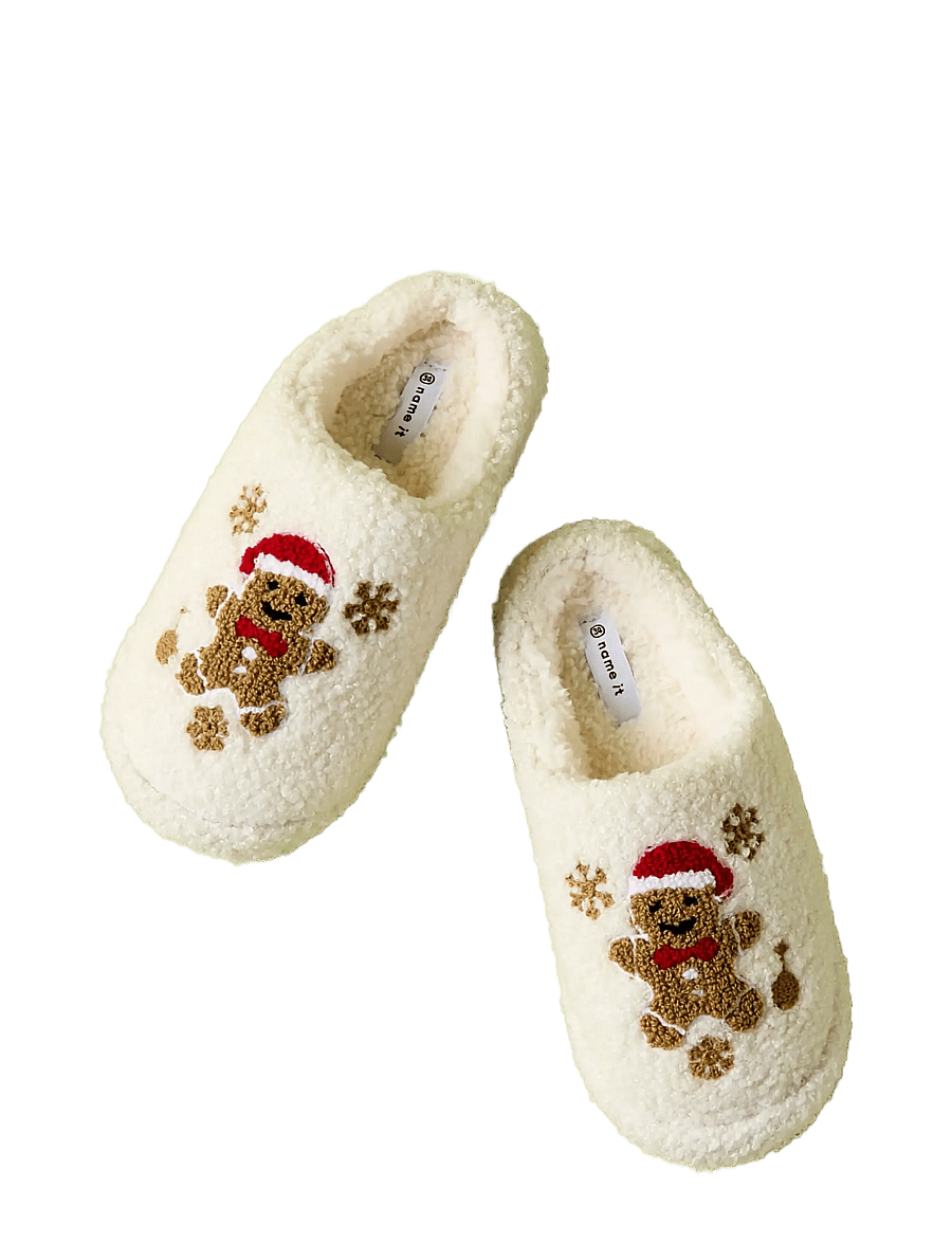 name it - NMNRIJULLE SLIPPER - hausschuhe - antique white - 2