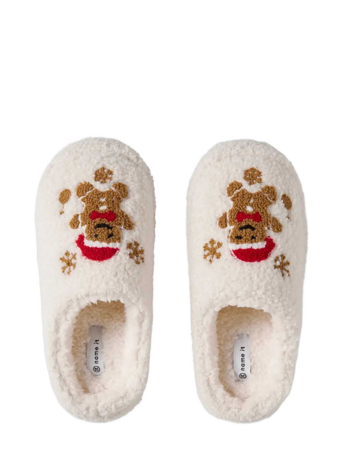 name it - NMNRIJULLE SLIPPER - hausschuhe - antique white - 4