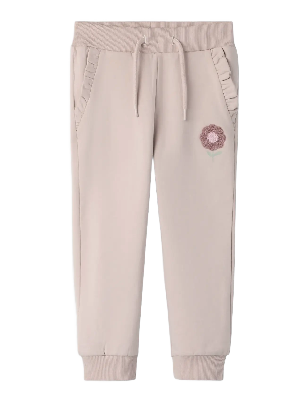 name it - NMFBRIANA SWE PANT BRU - babyhosen - shadow gray - 2