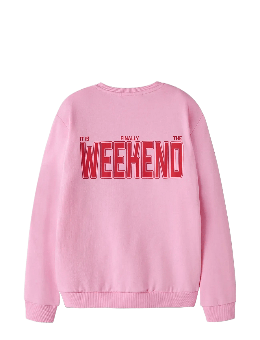 name it - NKFLIOCA LS NREG SWEAT BRU - sweatshirts - begonia pink - 1