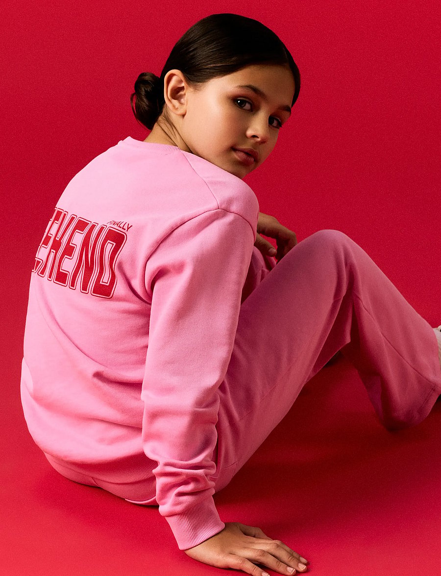 name it - NKFLIOCA LS NREG SWEAT BRU - begonia pink - 1