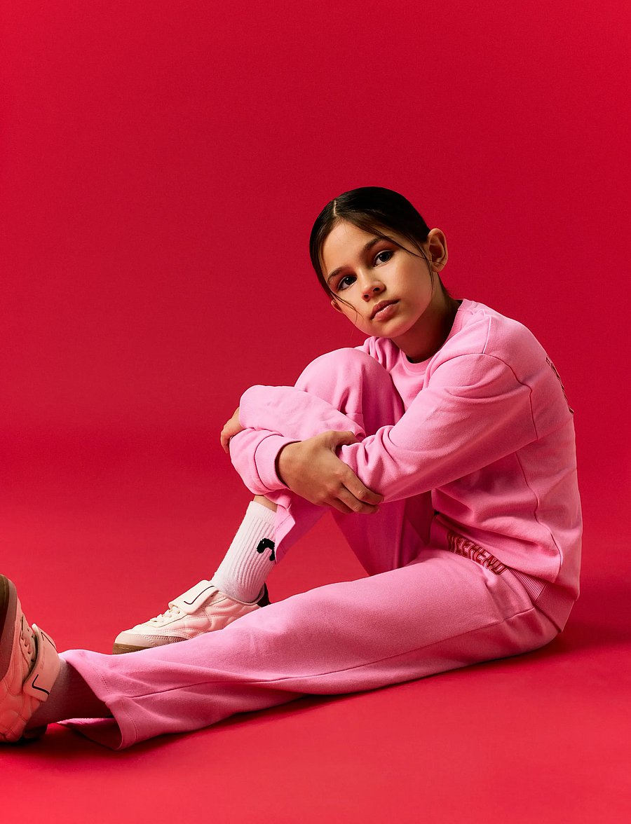 name it - NKFLIOCA LS NREG SWEAT BRU - begonia pink - 2