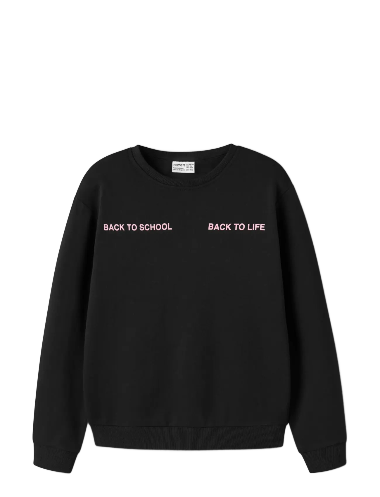 name it NKFLIOCA LS NREG SWEAT BRU - Kinder 98-134 - BLACK / black