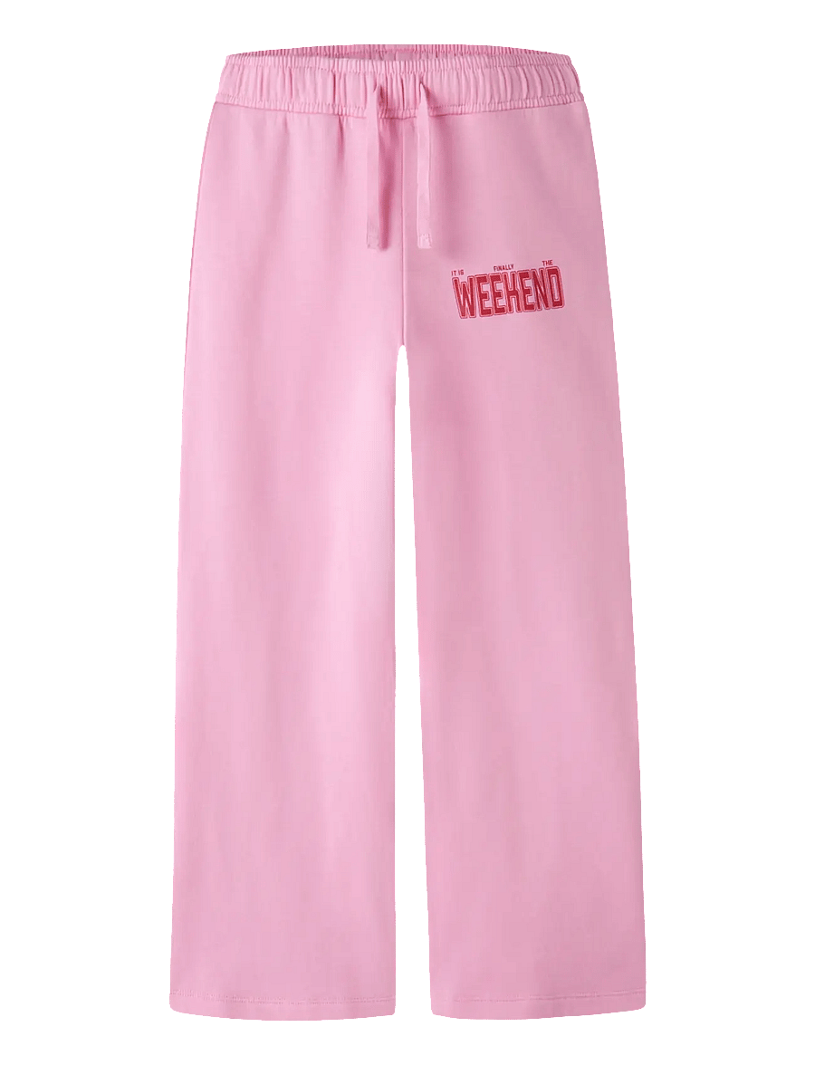 name it - NKFLIOCA WIDE SWEAT PANT BRU - jogginghosen - begonia pink - 0