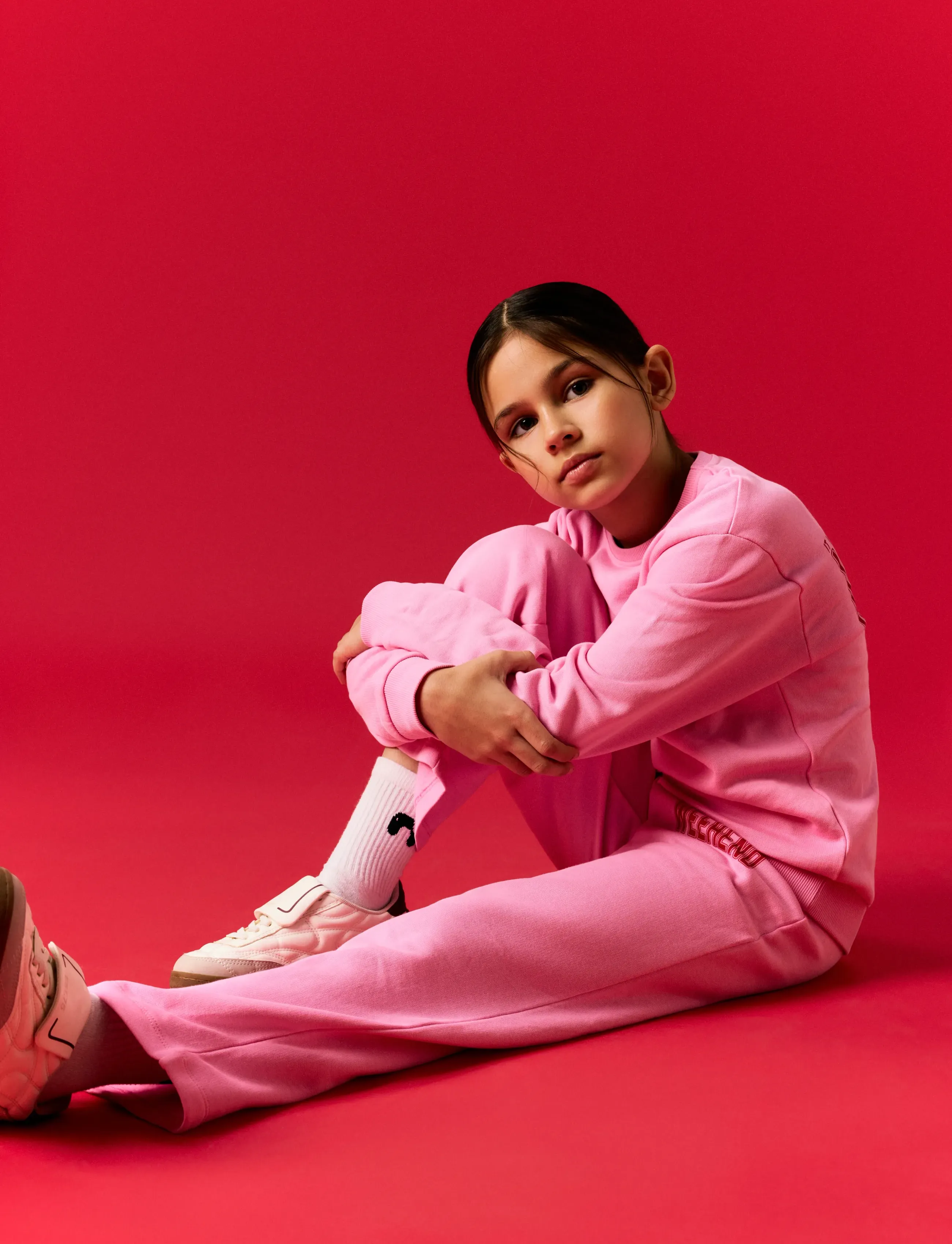 name it - NKFLIOCA WIDE SWEAT PANT BRU - jogginghosen - begonia pink - 2