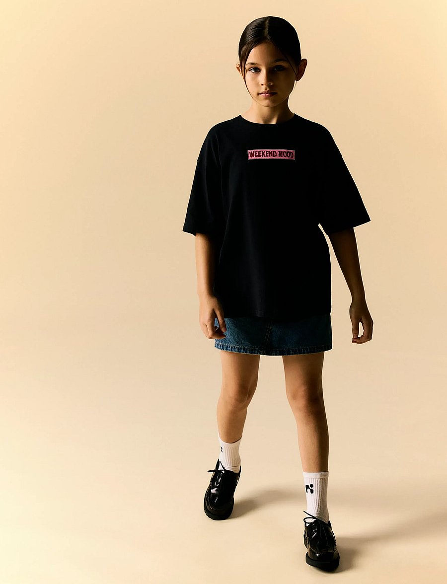 name it - NKFLTOM SS RLX TOP - kurzärmelige - black - 2