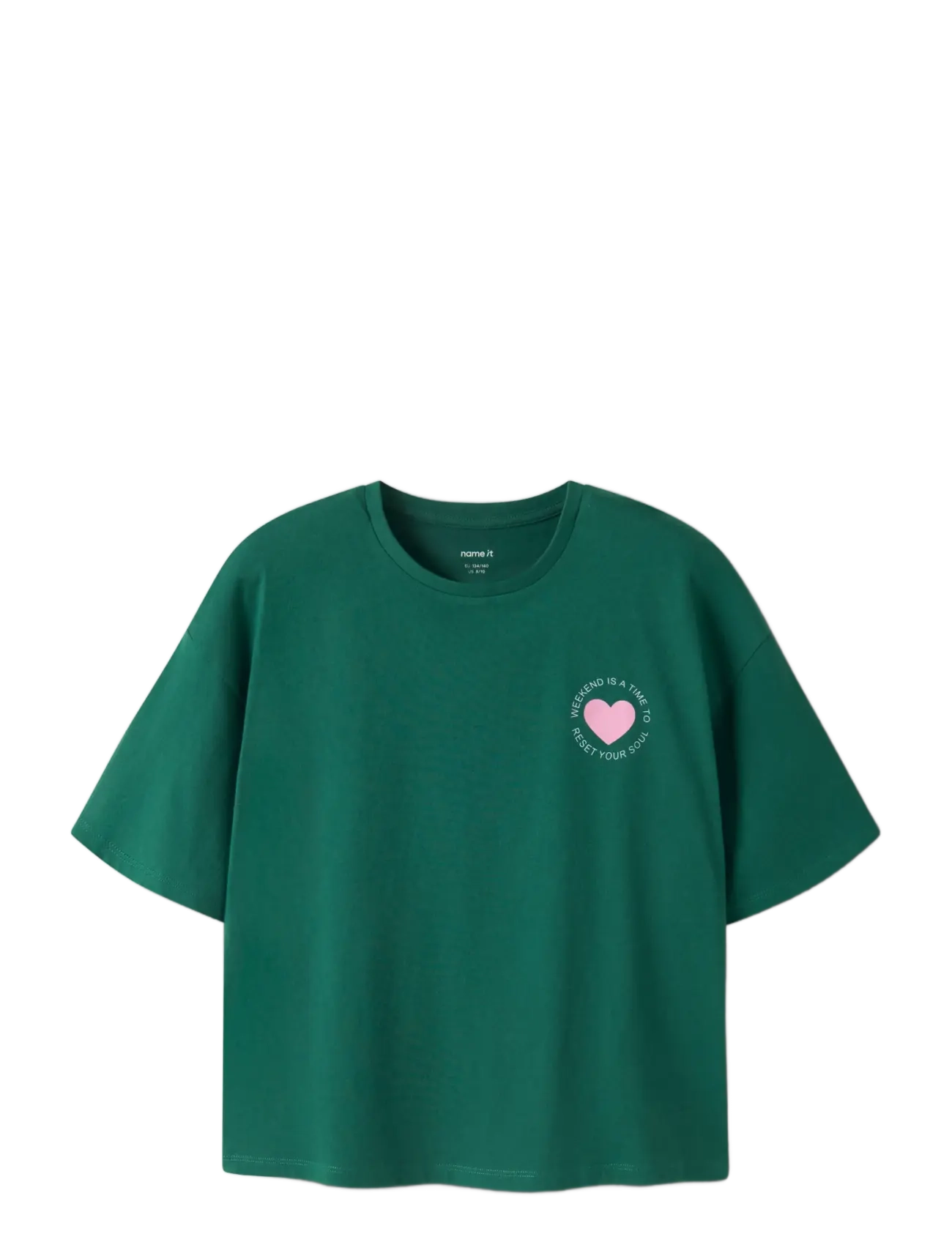 name it - NKFLTOM SS RLX TOP - lühikeste varrukatega t-särgid - evergreen - 2