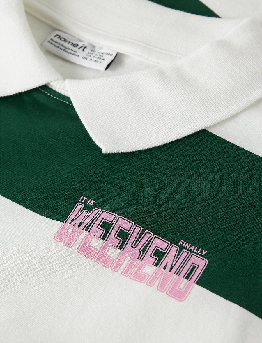 name it - NKFLITOPOL LS RLX POLO SWEAT - evergreen - 3