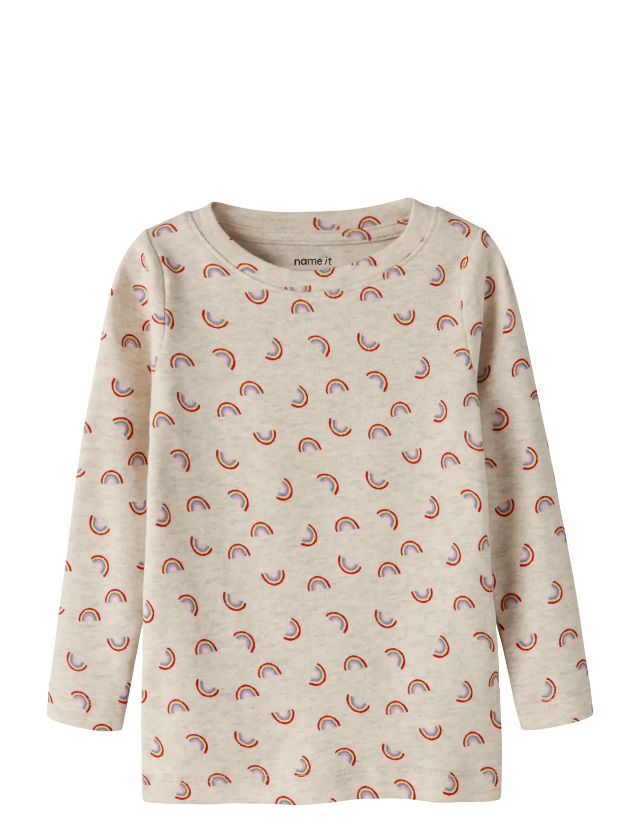 name it NMFLUFSA XSL LS TOP - Kläder - PEYOTE MELANGE / beige