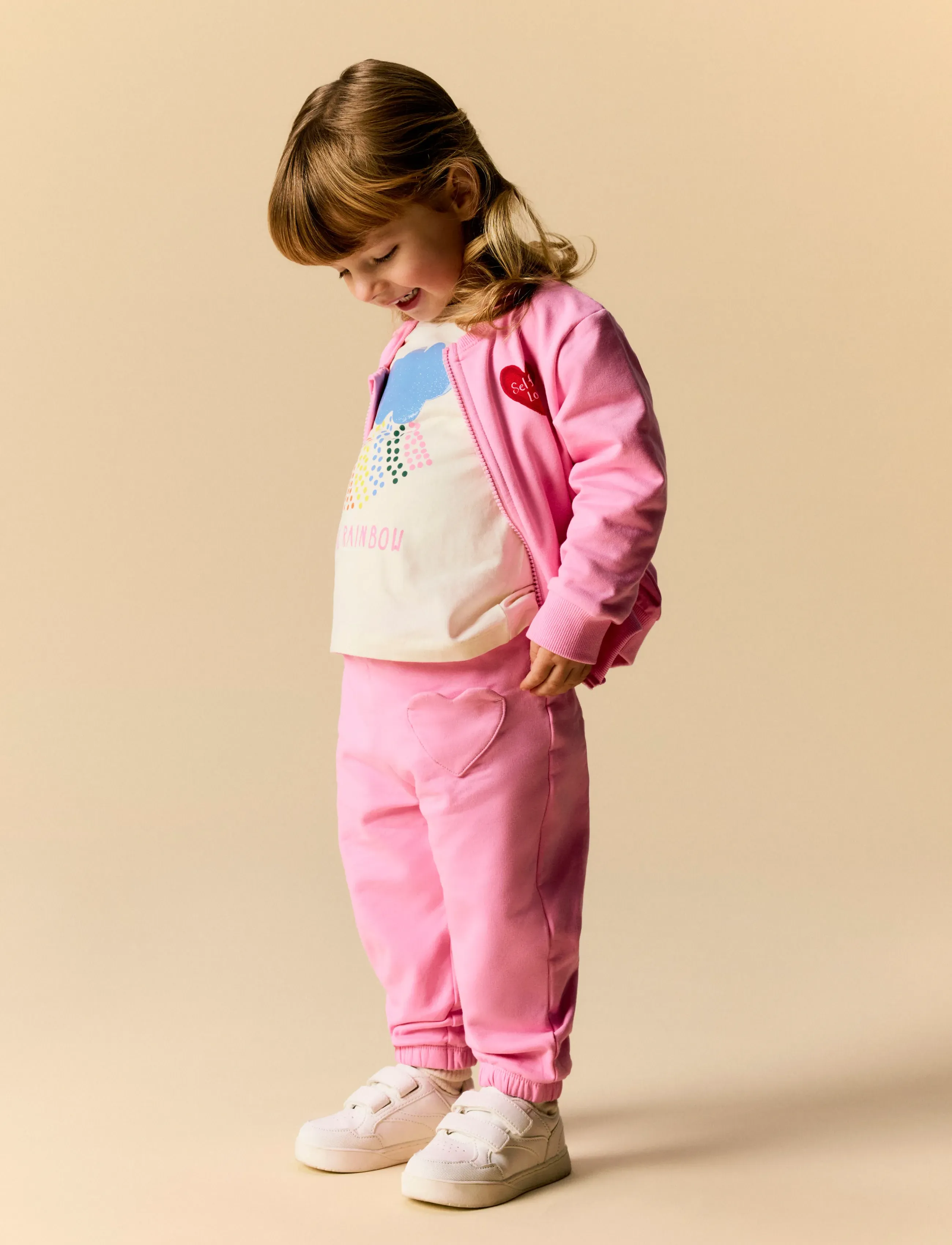 name it - NMFLAUFEY NREG SWEAT PANT BRU - jogginghosen - begonia pink - 2