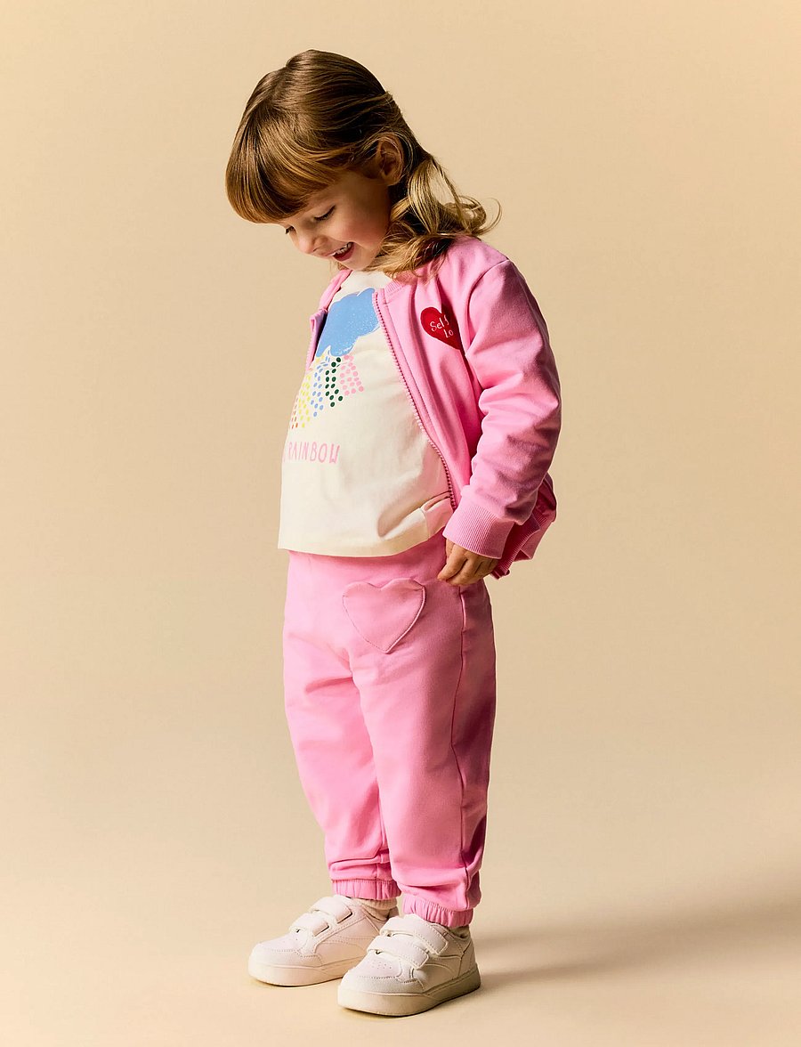 name it - NMFLAUFEY NREG SWEAT PANT BRU - jogginghosen - begonia pink - 2