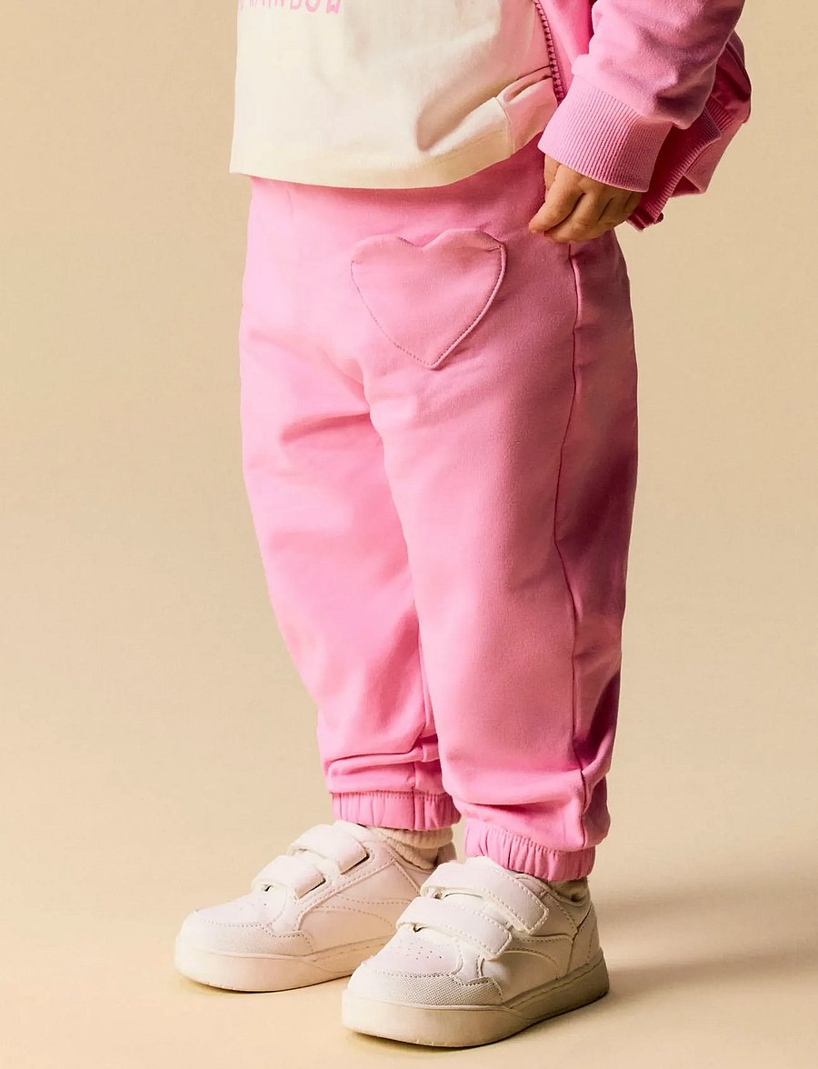 name it - NMFLAUFEY NREG SWEAT PANT BRU - jogginghosen - begonia pink - 3