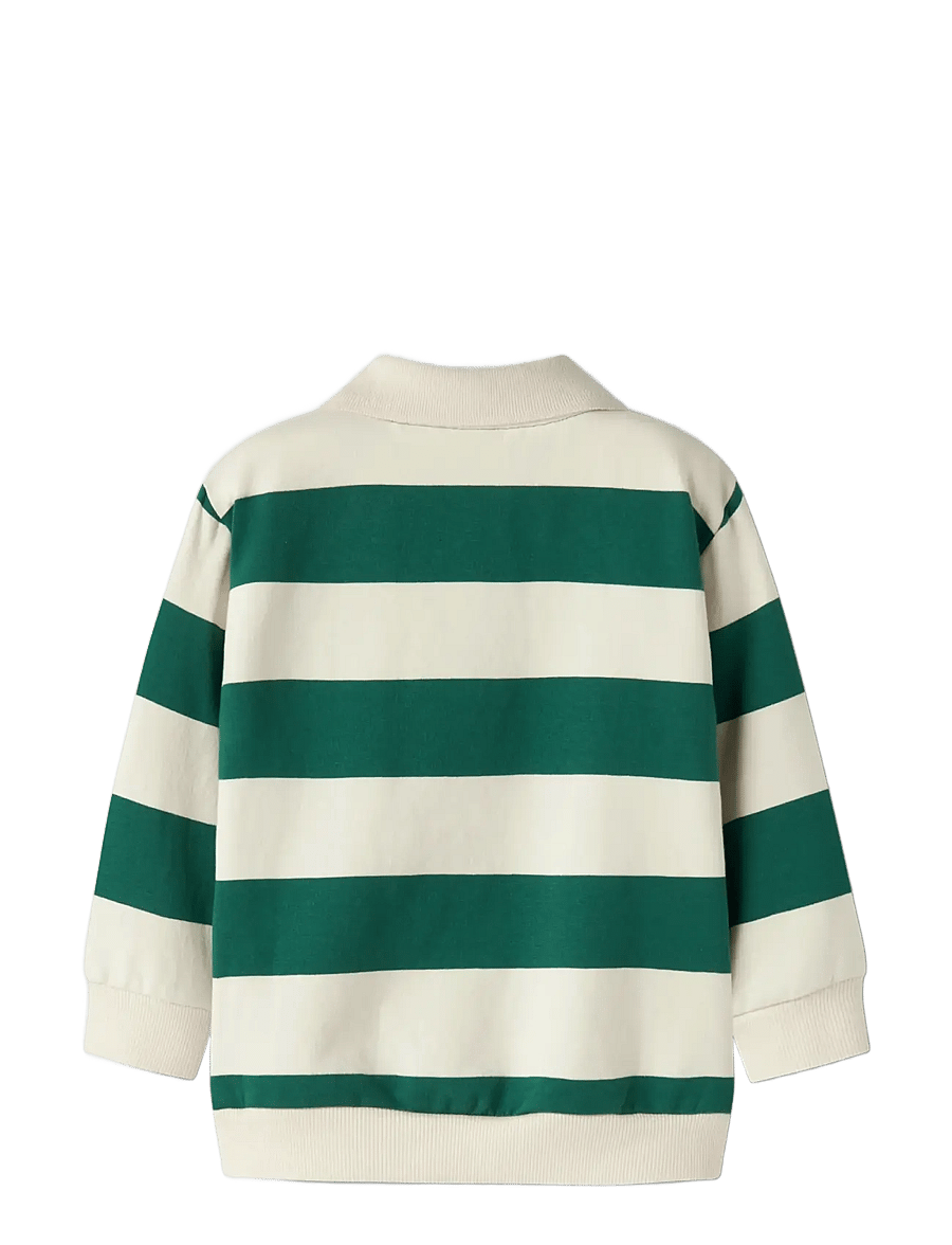 name it - NMMLEV LS NREG SWEAT BRU BOX - långärmade pikéer - evergreen - 1