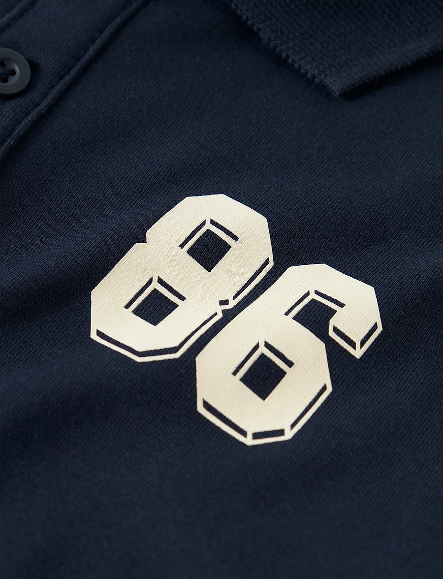 name it - NMMLEV LS NREG SWEAT BRU BOX - lange mouwen poloshirt - navy blazer - 2