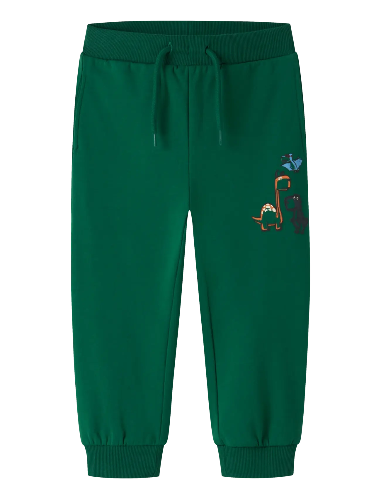 name it Nmmleon Nreg Sweat Pant Bru Box, Børn, Dinosaur Print Sweatpants, Grøn, Str: 92