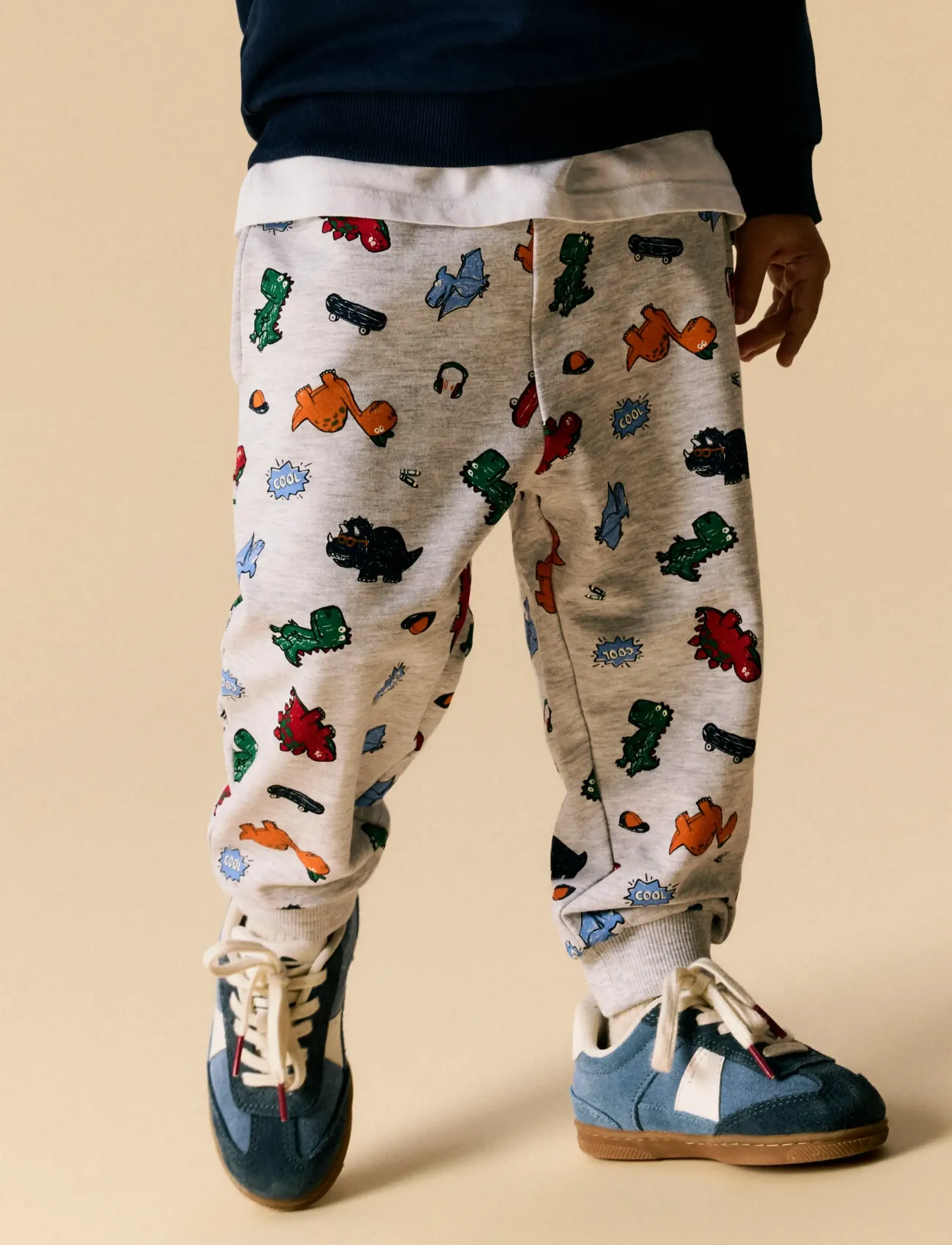 name it - NMMLEON NREG SWEAT PANT BRU BOX - light grey melange - 3