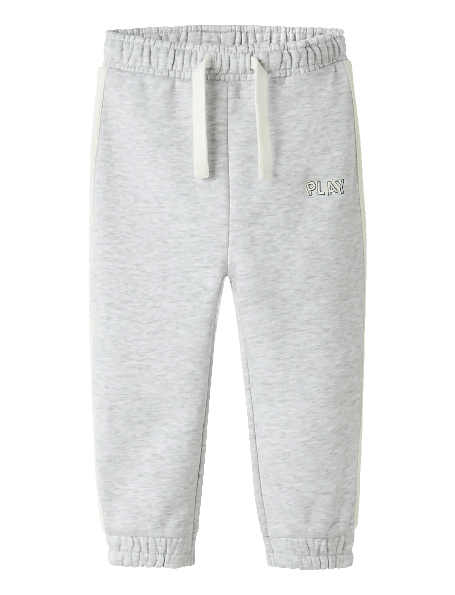 name it - NMMLORCAN NREG SWEAT PANT BRU - light grey melange - 0