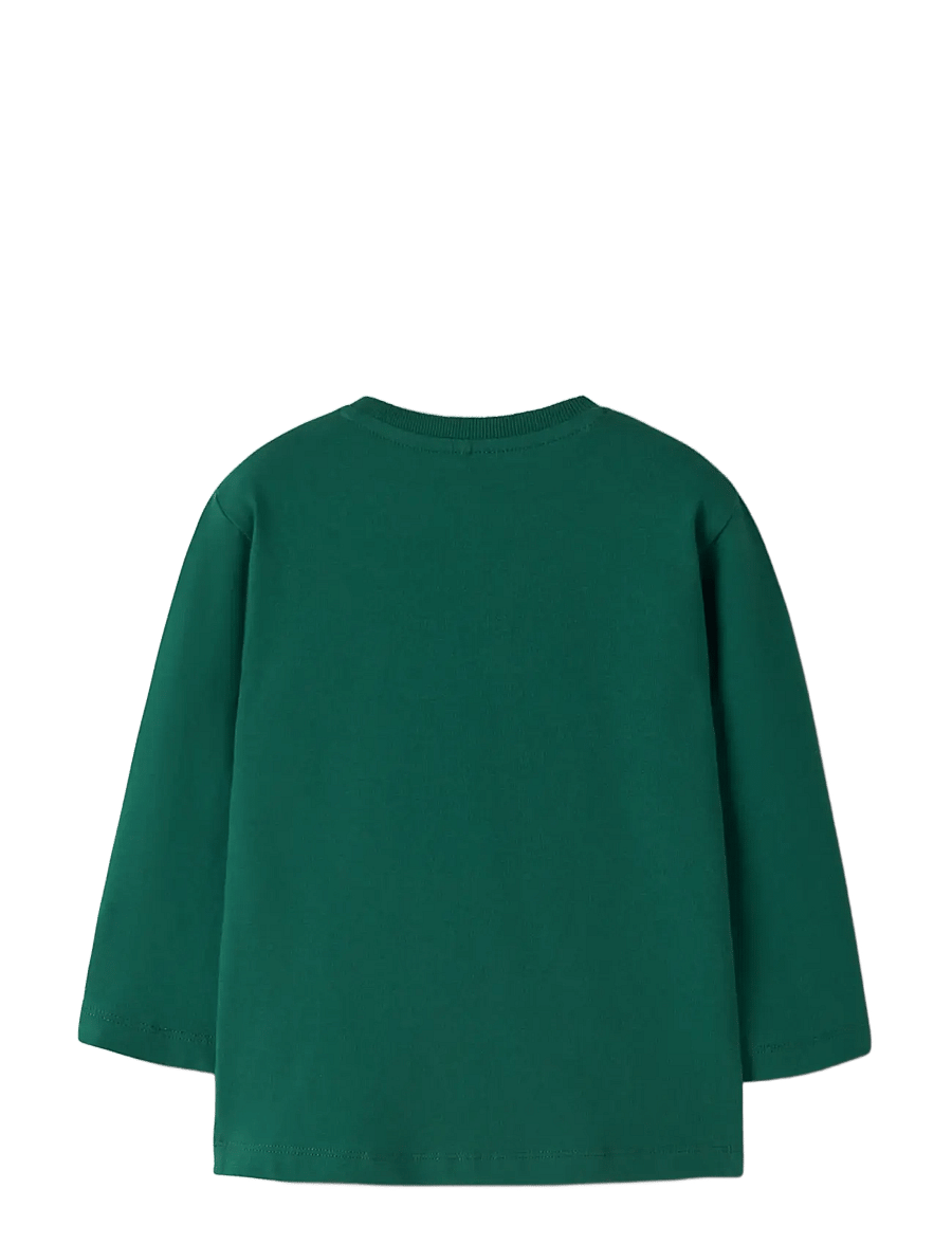 name it - NMMLINUS LS NREG TOP BOX - långärmade t-shirts - evergreen - 1