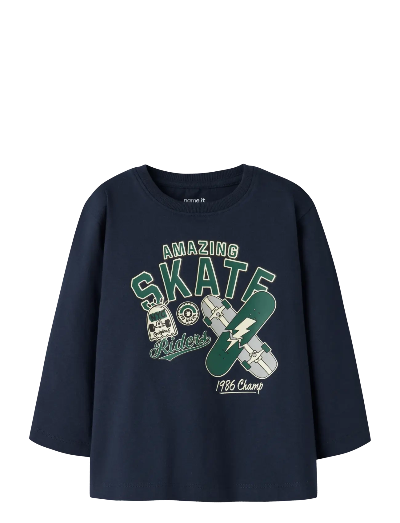 name it NMMLINUS LS NREG TOP BOX - Kinder 98-134 - NAVY BLAZER / navy