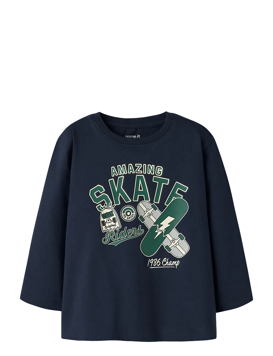 name it - NMMLINUS LS NREG TOP BOX - navy blazer - 0