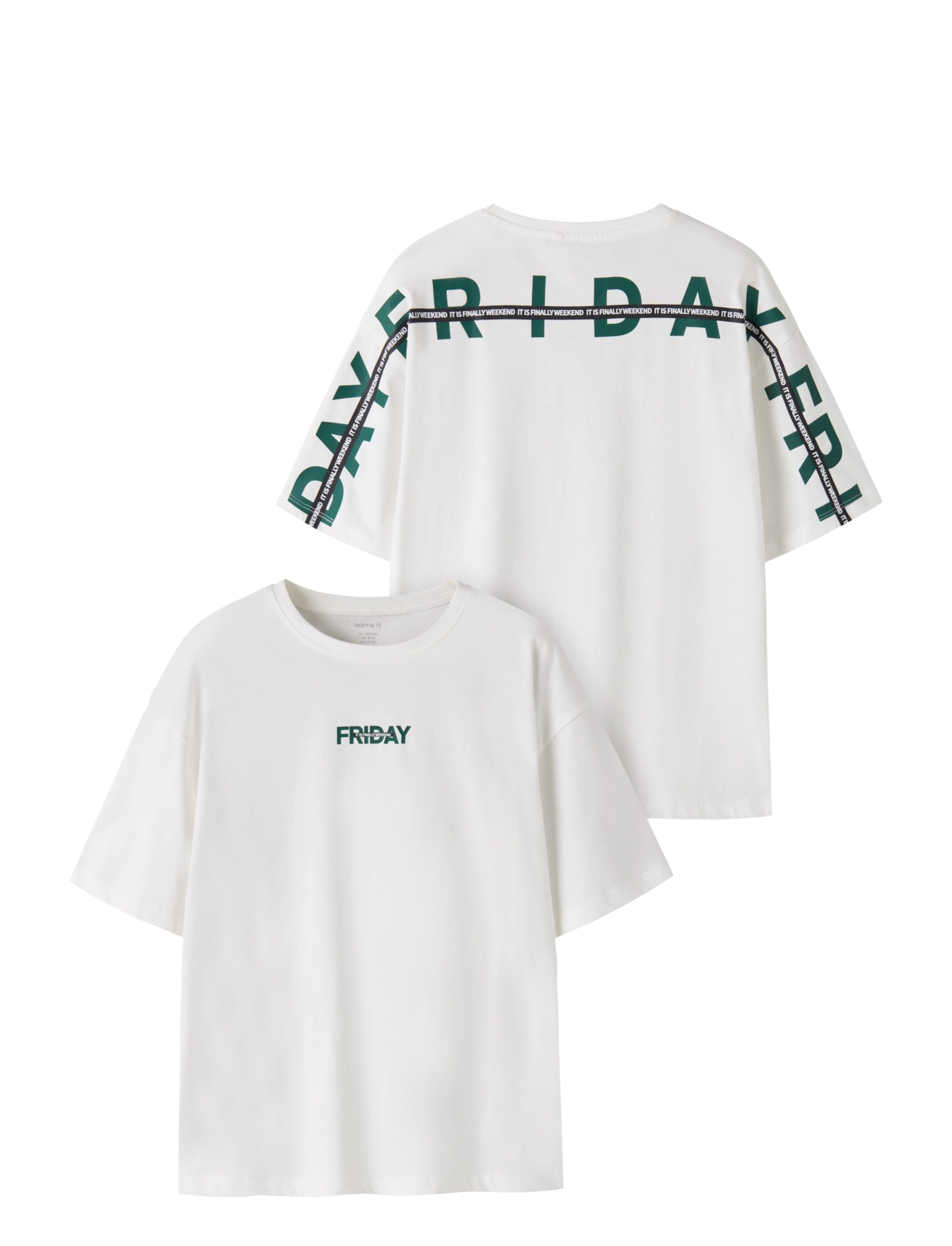 name it NKMLANDO SS RLX TOP BOX - T-shirts - CLOUD DANCER / cream