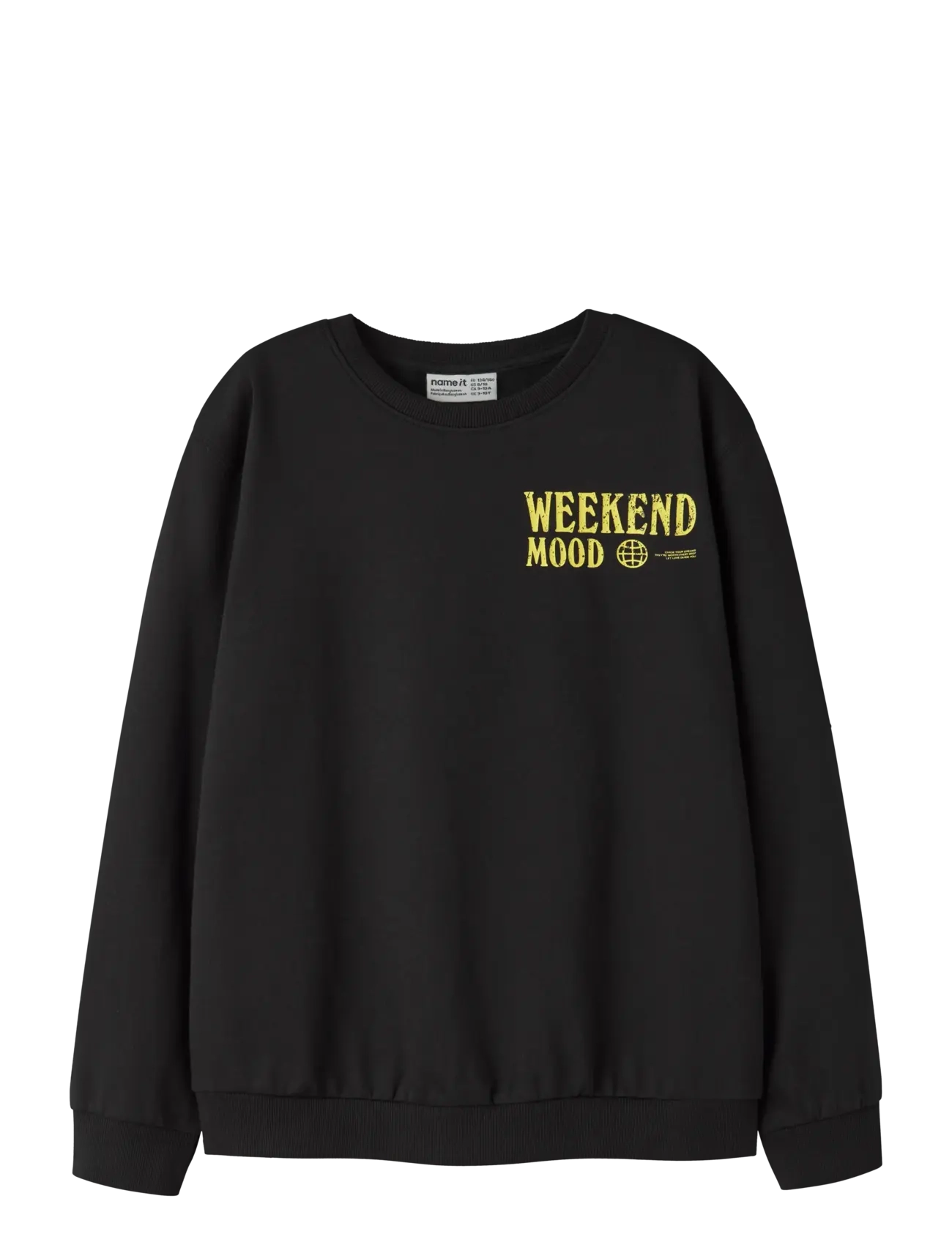 name it NKMLAZARUS LS NREG SWEAT BRU BOX - Neuheiten - BLACK / black