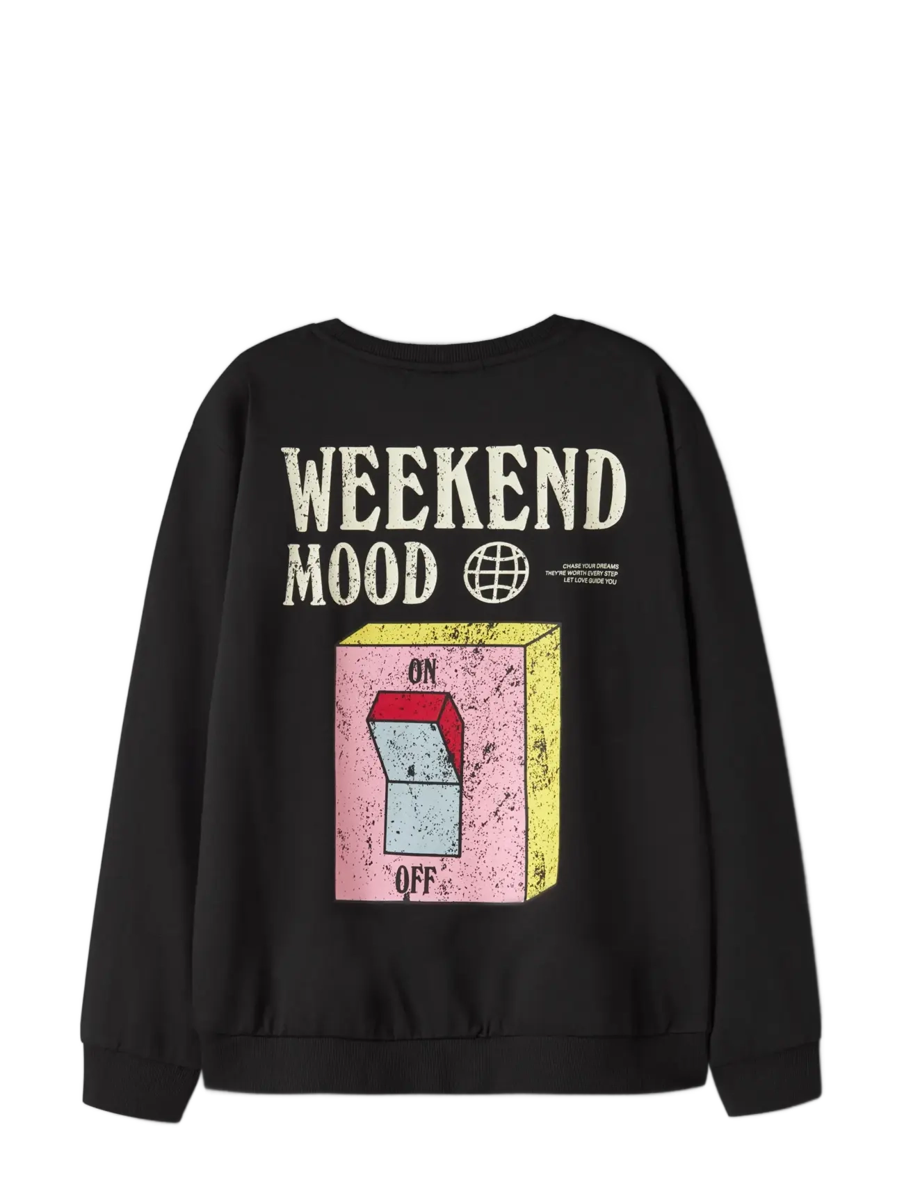name it - NKMLAZARUS LS NREG SWEAT BRU BOX - black - 2