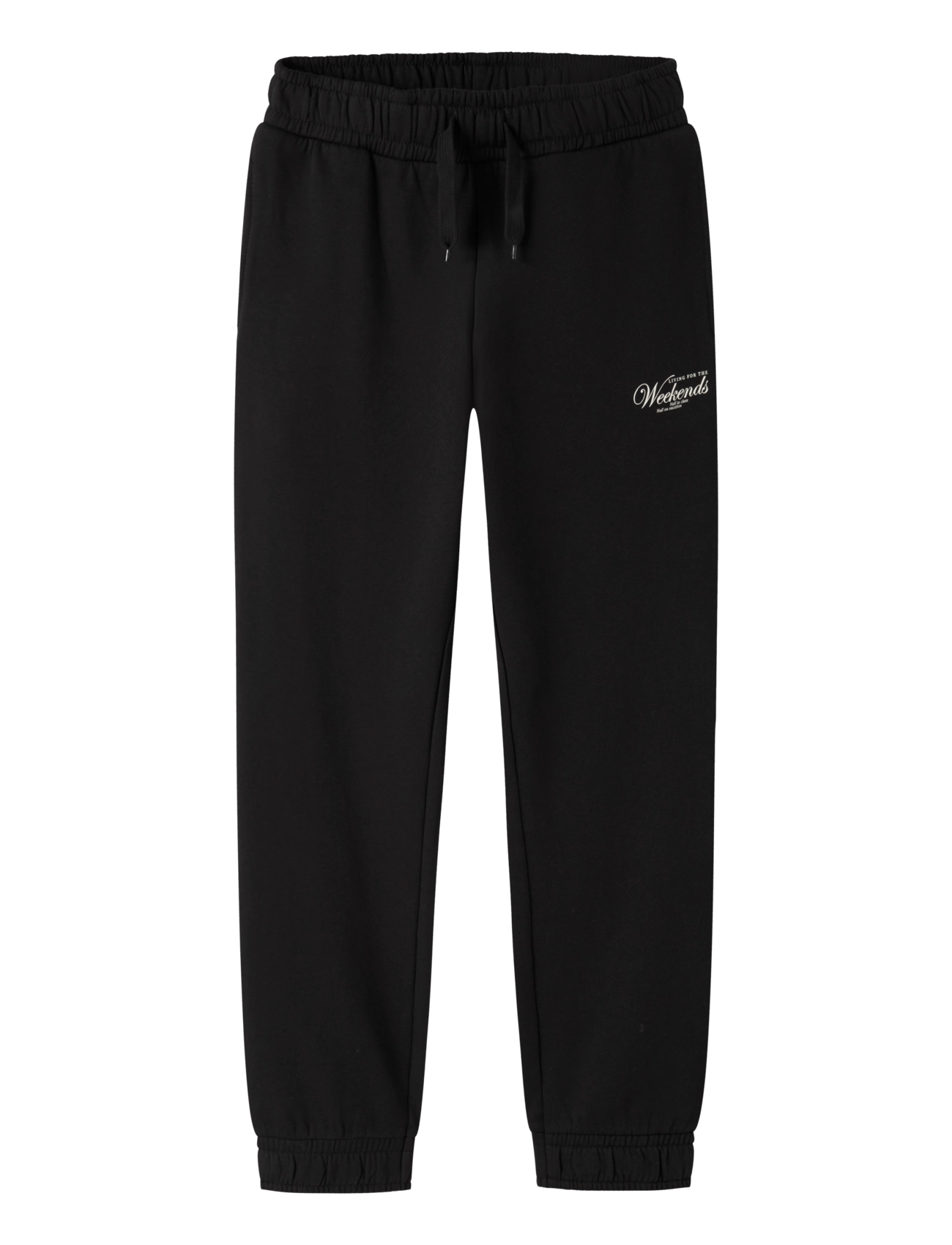 NAME IT Nkmleland Rlx Sweat Hose Bru Box Schwarz - 152 - Kinder
