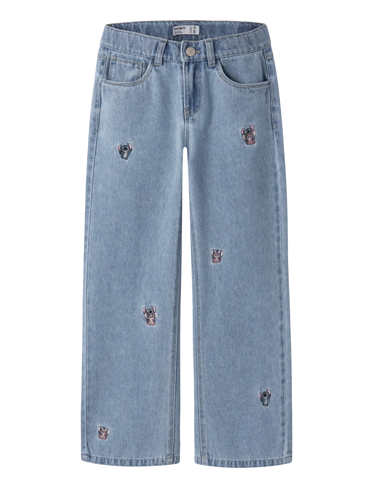 name it NKF STITCH WIDE JEANS 4999-ZA LNOOS WDI - Underdele - LIGHT BLUE DENIM / blue