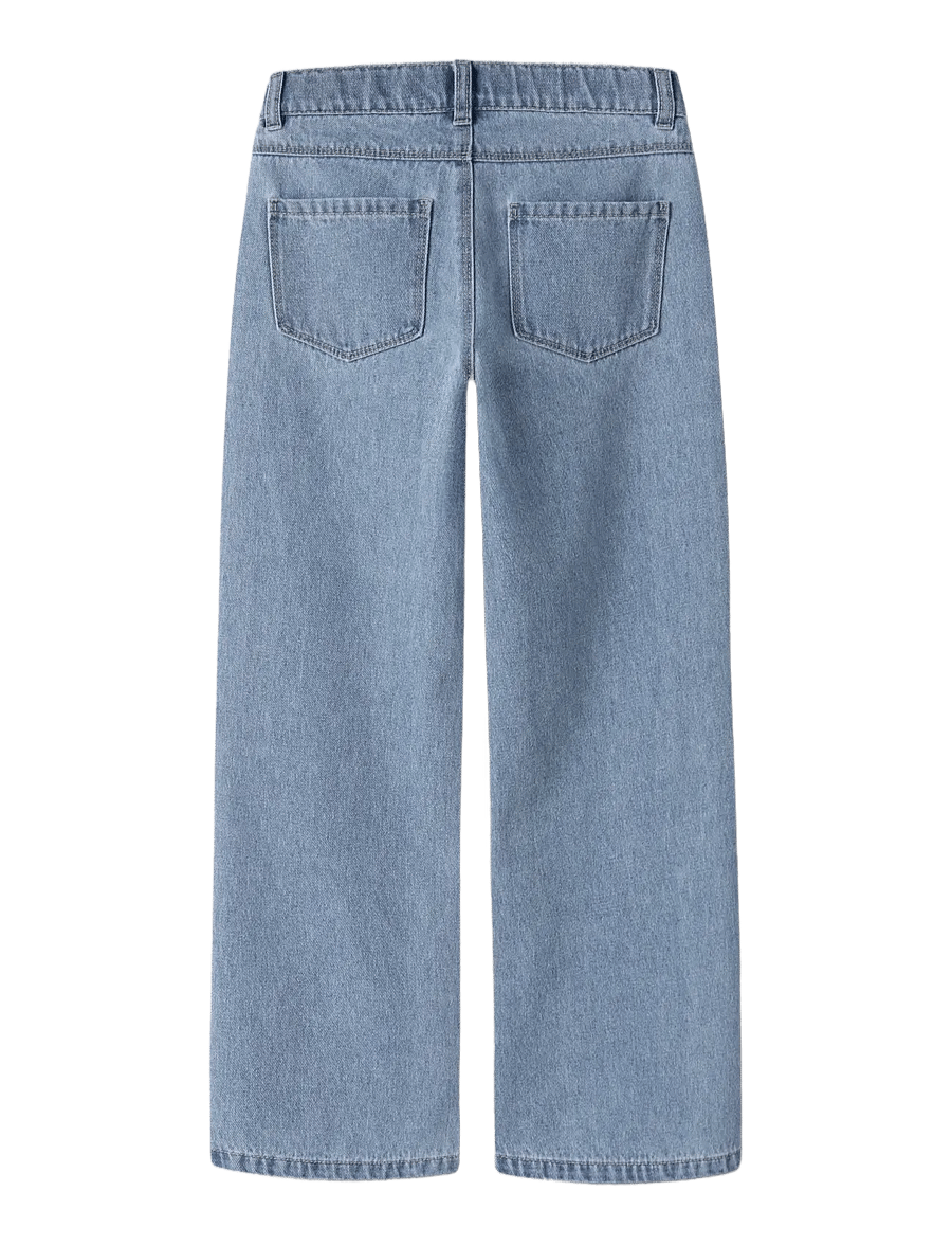 name it - NKF STITCH WIDE JEANS 4999-ZA LNOOS WDI - hosen mit weitem bein - light blue denim - 1