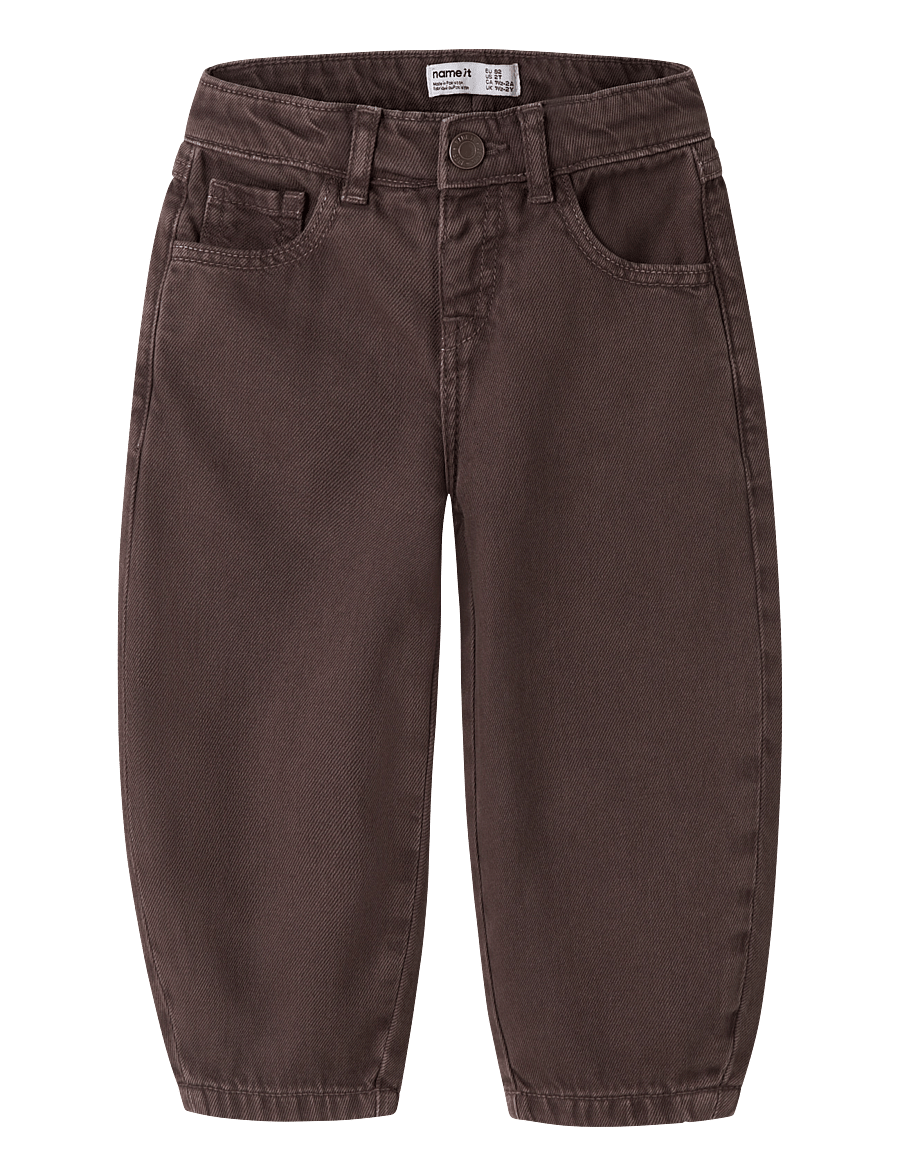 name it - NMFBELLA BARREL DNM JEANS 4689-BE NOOS - loose jeans - chocolate plum - 0