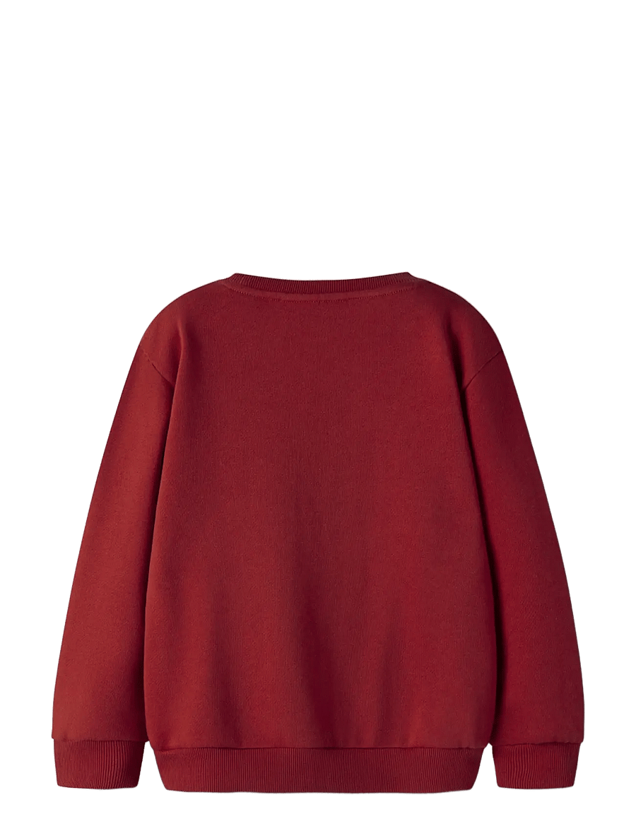name it - NMMRANE LS NREG SWEAT BRU - sweatshirts - red dahlia - 1